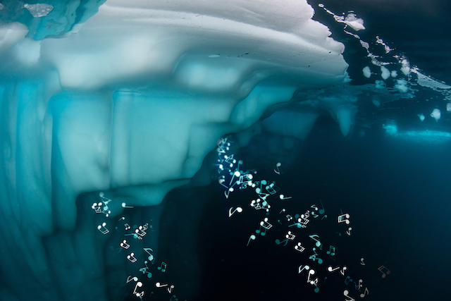 Eisberg unter Wasser